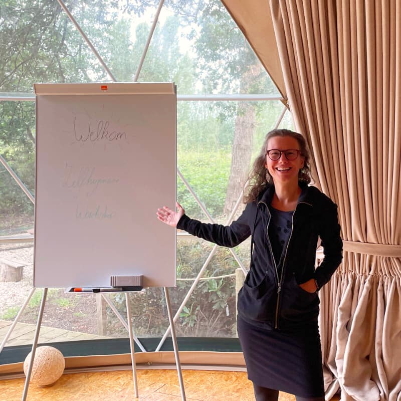 Elke Aerts tijdens de workshop