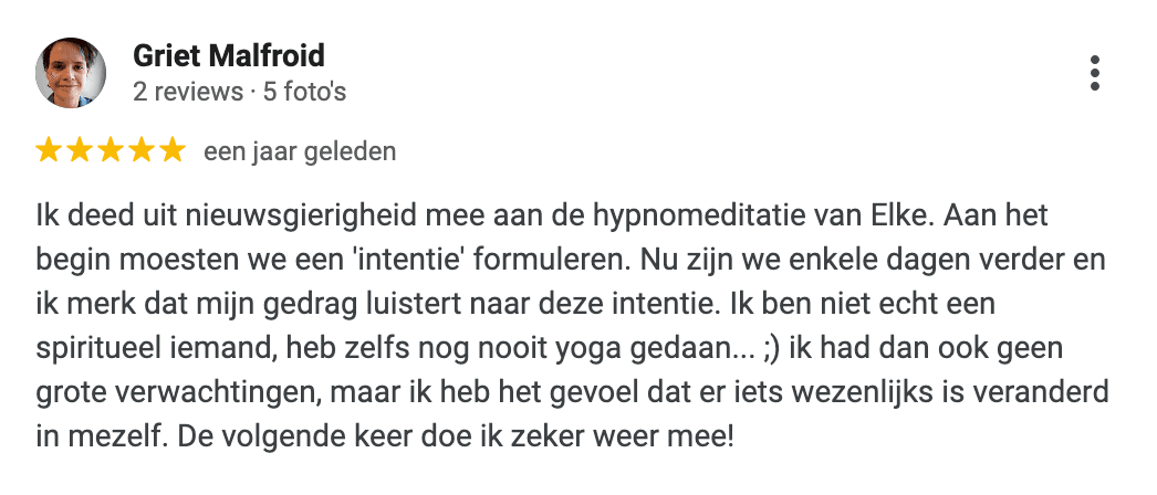 Review van een deelnemer