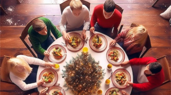 Hypnomeditatie verbinding aan de feesttafel